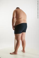 Underwear Man White Standing poses - ALL Overweight Short Black Standing poses - simple Standard Photoshoot Academic